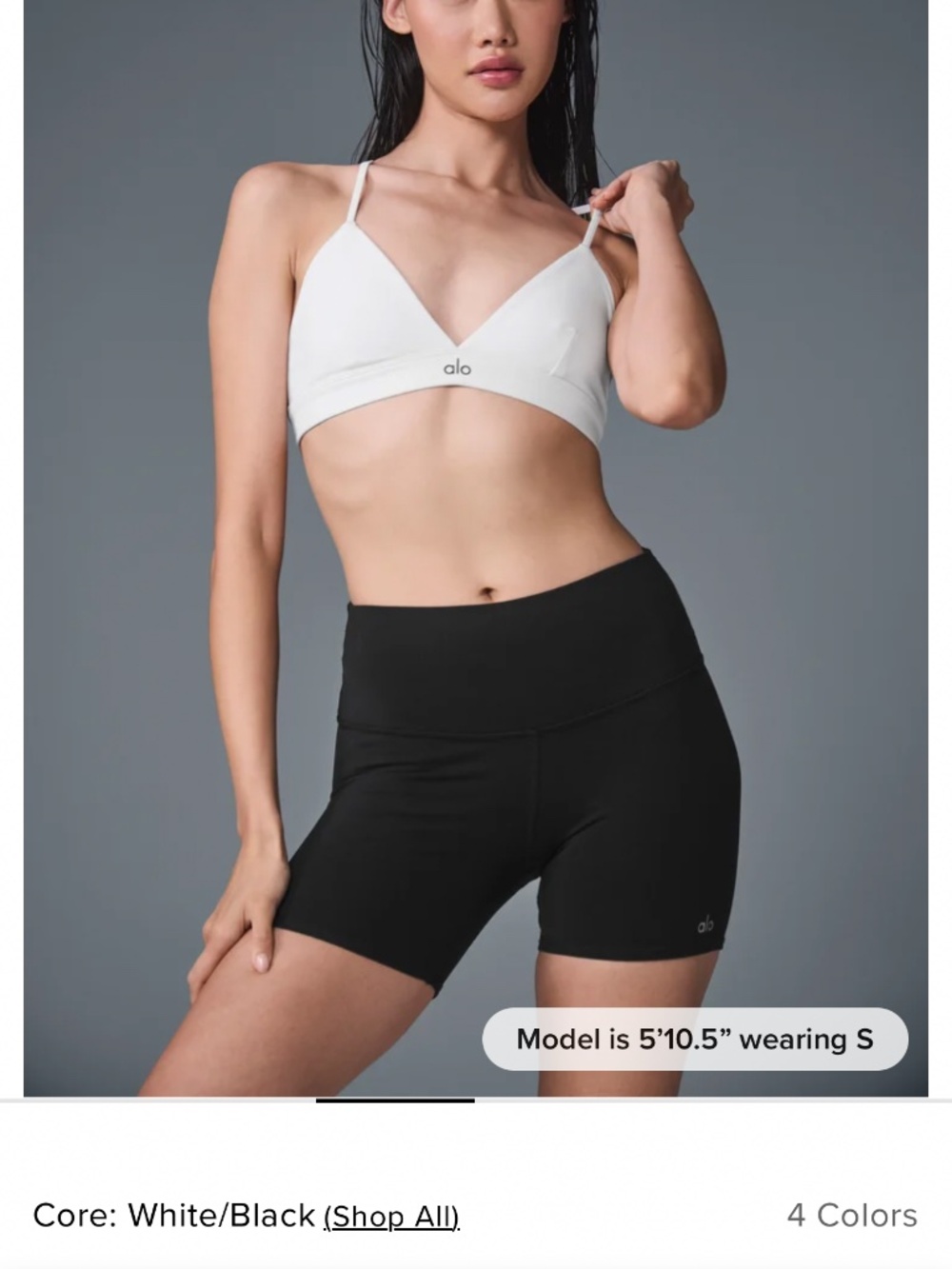 ALO SPLENDOR BRA IN WHITE XS